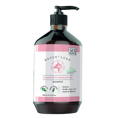 שמפו לכלבים נטורלוקס קוקוס וחלבון 500 מל'