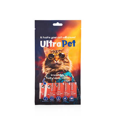 אולטרה פט חטיף נוזלי ליקוקי חתול בטעם דגים 60 גרם
