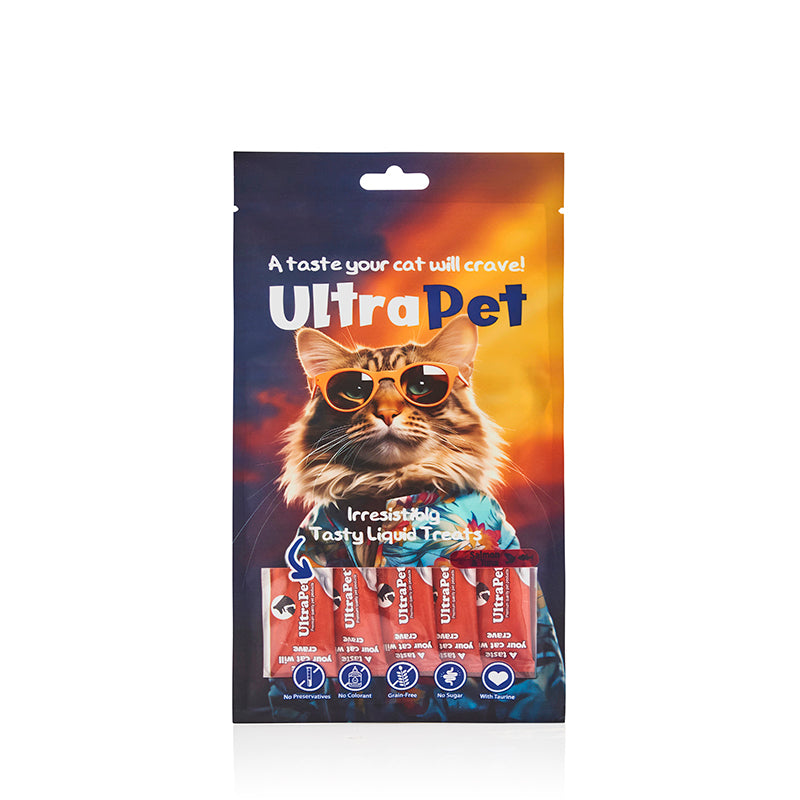 אולטרה פט חטיף נוזלי ליקוקי חתול בטעם סלמון וטונה 60 גרם