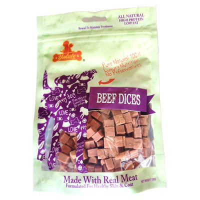ילוט חטיף לכלב קוביות בקר 100 גרם