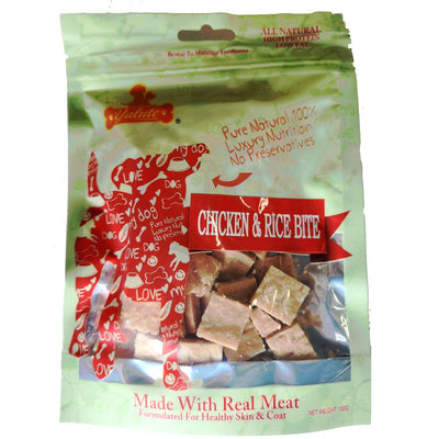 ילוט חטיף לכלב נגיסי עוף ואורז 100 גרם