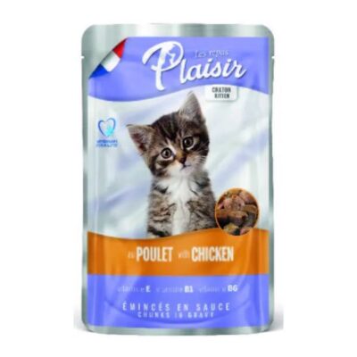 plaisir פאוץ' לחתול בטעם עוף
