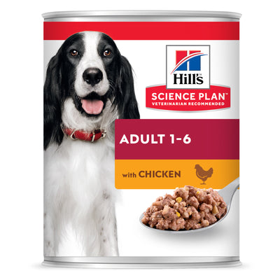 שימור Hill's Science Plan לכלב בוגר (עם עוף), 370 גרם