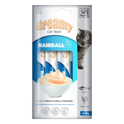 שלוק קרמי לחתול לטיפול כדורי שיער טונה ועוף 60 גר