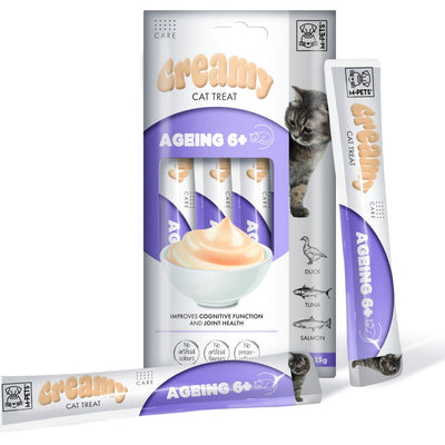 שלוק קרמי לחתול לטיפול במפרקים למבוגרים ברווז טונה סלמון 60 גר