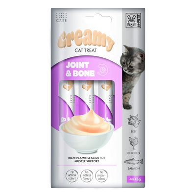 שלוק קרמי לחתול לטיפול במפרקים ועצמות בקר עוף וסלמון 60 גר