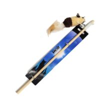 צעצוע לחתול חכה לחתול עכבר נוצה