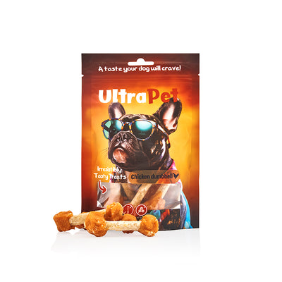 חטיף לכלב אולטרה פט דאמבל עוף 80 גרם