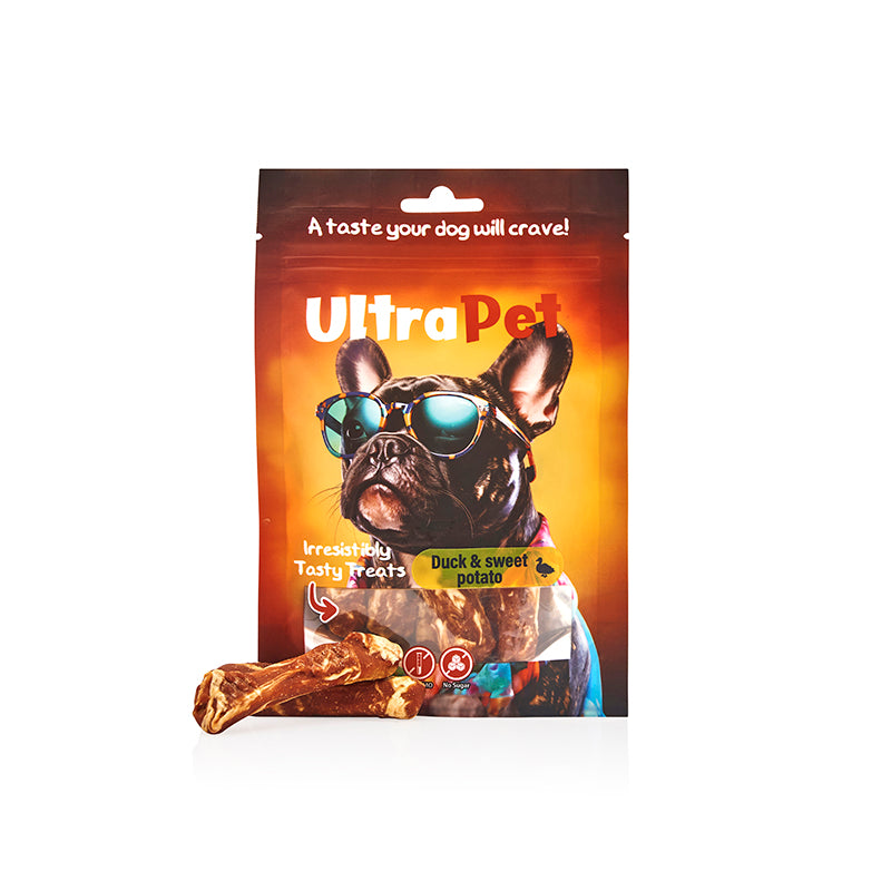 חטיף לכלב אולטרה פט ברווז ובטטה 80 גרם