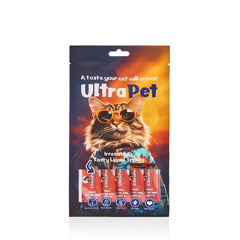 אולטרה פט חטיף נוזלי ליקוקי חתול בטעם טונה ועוף 60 גרם