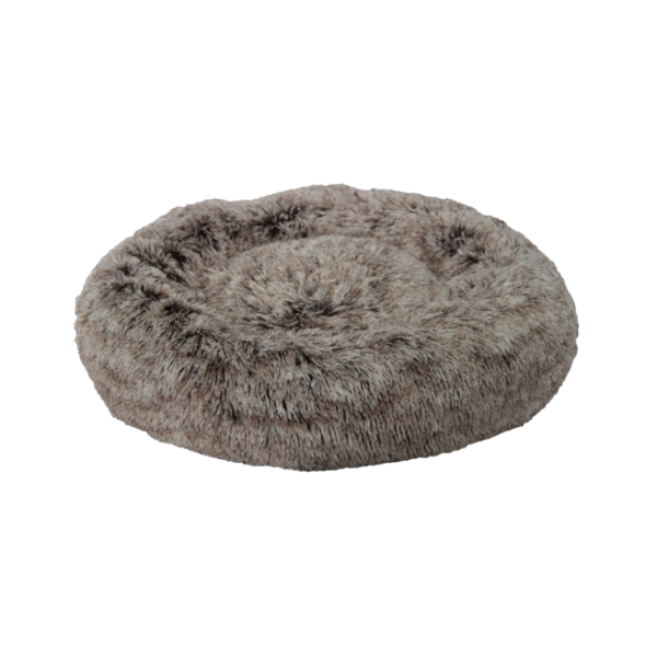 Fluffy מיטה עגולה פלאפית בצבע חום 76 ס''מ