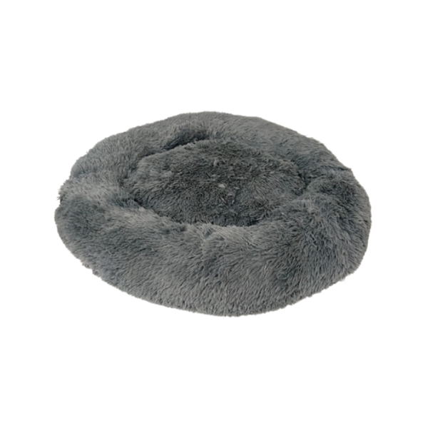Fluffy מיטה עגולה פלאפית בצבע אפור 91 ס''מ