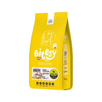 Bitesy בייטסי עופות דג חרב ואורז 12 ק"ג + 5 חטיפים מתנה