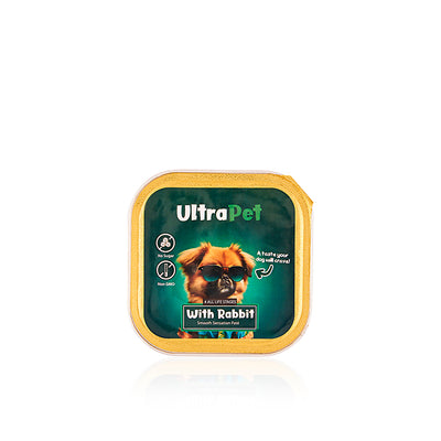 אולטרה פט פטה ארנב לכלב 100 גרם
