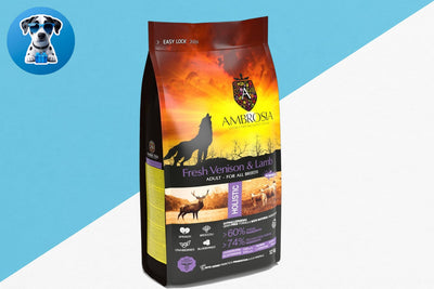 אמברוסיה מזון לכלב בוגר צבי וכבש 12 ק"ג
