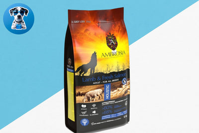 אמברוסיה מזון לכלב בוגר כבש וסלמון 12 ק"ג