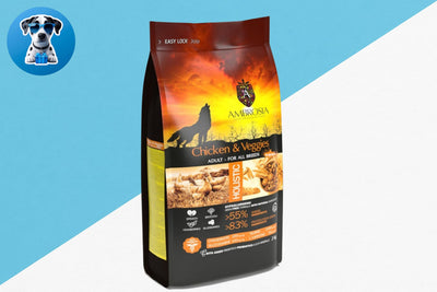 אמברוסיה מזון לכלב בוגר עוף וירקות 12 ק''ג