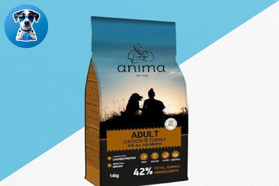 אנימה מזון לכלב 14 קג בוגר עוף והודו כתום