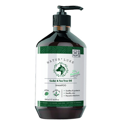 שמפו לכלבים נטורלוקס ארז ועץ התה 500 מל