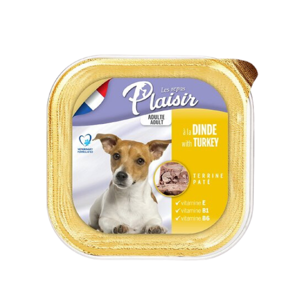 plaisir - פלז'יר מעדן לכלב 100 גרם בטעם הודו