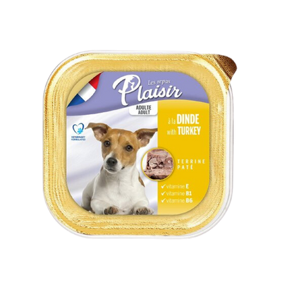 plaisir - פלז'יר מעדן לכלב 100 גרם בטעם הודו