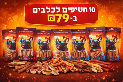 מבצע 10 חטיפים לכלבים