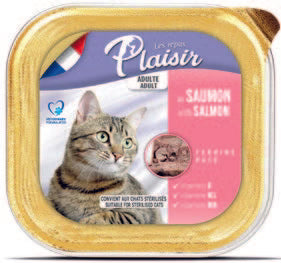 plaisir - פלז'יר מעדן לחתול 100 גרם בטעם סלמון