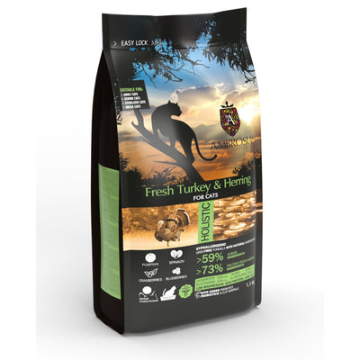 אמברוסיה מזון לחתול מעוקר הרינג והודו 5 ק"ג