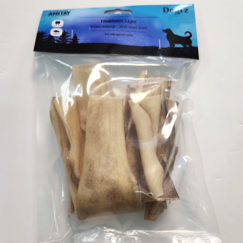 חטיף טבעי לכלב קרקפת 100 גרם