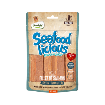 Seafood Licious פילה סלמון 70 גרם לכלב