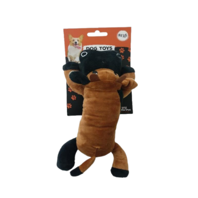 בובת שור מצפצפת בצבע חום