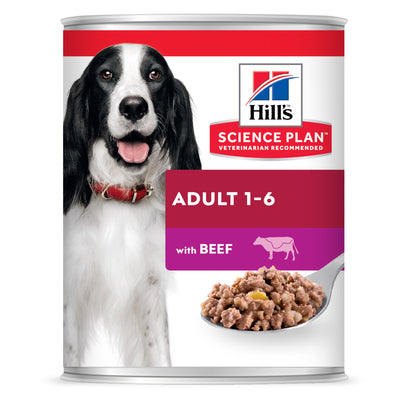 שימור Hill's Science Plan לכלב בוגר (עם בקר), 370 גרם