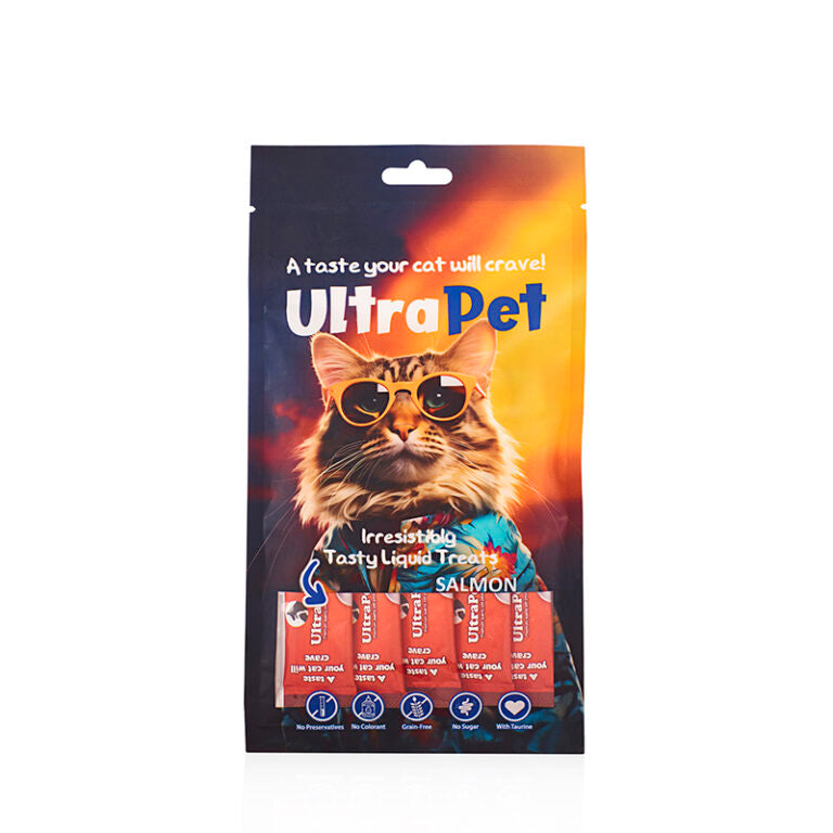 אולטרה פט חטיף נוזלי ליקוקי חתול בטעם סלמון 60 גרם