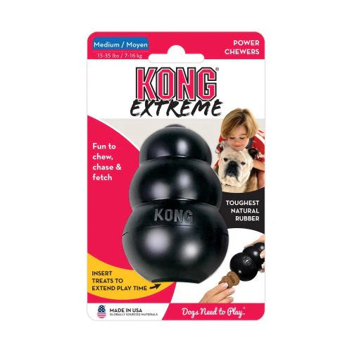 קונג אקסטרים שחור צעצוע KONG מידה M