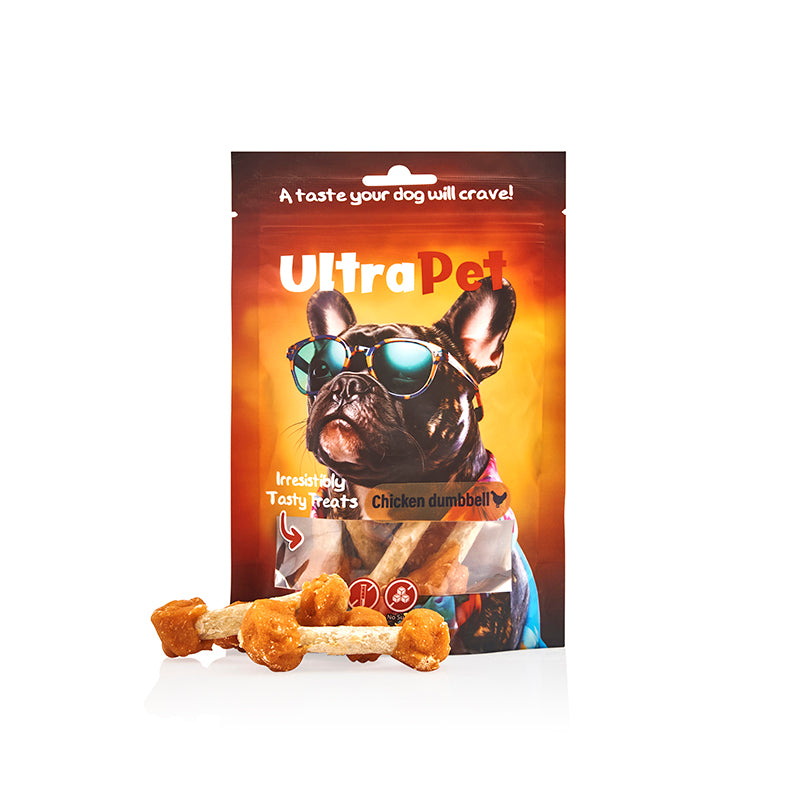 חטיף לכלב אולטרה פט דאמבל עוף 80 גרם