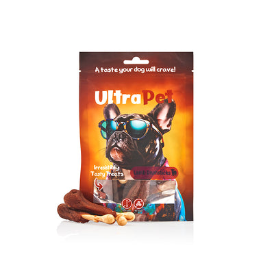 חטיף לכלב אולטרה פט עצם קלציום עטוף כבש 80 גרם