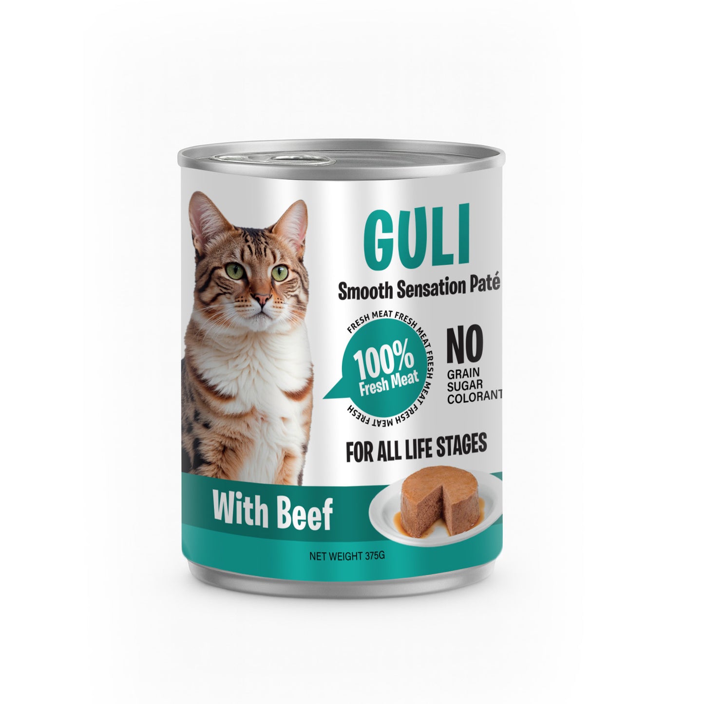 שימורי גולי פטה בקר לחתול 375 גרם