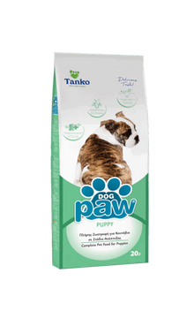 Paw – מזון יבש לגורי כלבים 20 ק"ג + 5 חטיפים מתנה