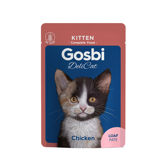 פאוץ 70 גרם גורים עוף לחתול GOSBI