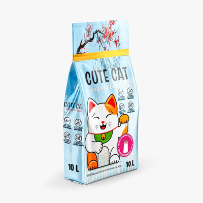 Cute Cat – חול בנטונייט פרימיום לחתולים  10ליטר (אבקת ביבי)